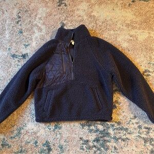 Women’s XS Joy Lab Cropped Navy Fleece Pullover